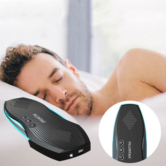 Avelena | Tragbarer & Wiederaufladbarer Unterkissen Bluetooth Lautsprecher, mit HD Mikrofon, Zeitsystem und Nachtlicht, für Ruhe, Fahren und mehr