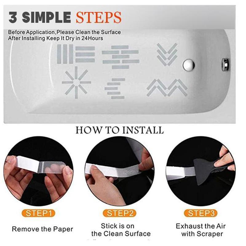 Avelena | Badezimmer Anti-Rutsch Aufkleber (24 Stück)