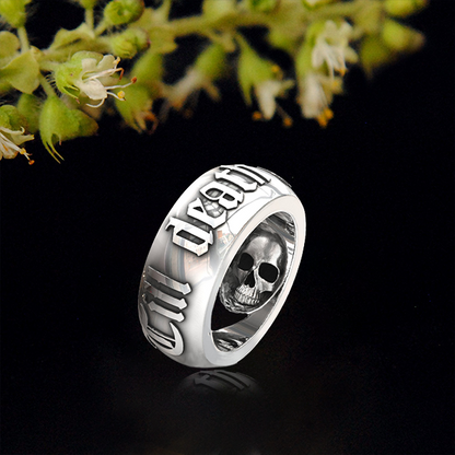 Avelena | Schädel Ring - Bis dass der Tod uns scheidet