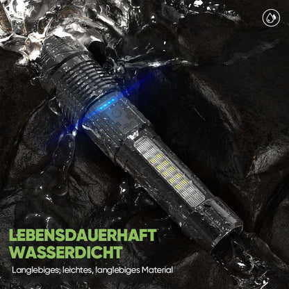Avelena | Ultrahelle Taschenlampe mit weißem Laser und großer Reichweite