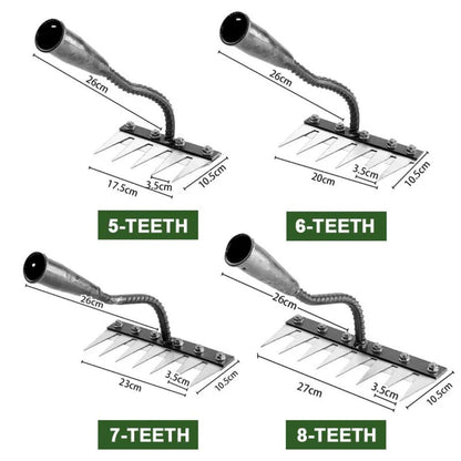 Avelena | Weed Rake | Ultra-durable steel teeth & ergonomic handle for effortless garden care