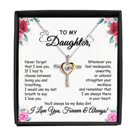 Avelena | Cross Dancing Necklace mit Nachrichtenkarte Geschenk