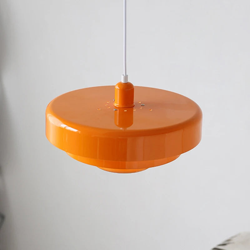Avelena | Vintage Italienische Pendelleuchte – Elegante Orange & Grüne Hängeleuchte für Moderne Häuser