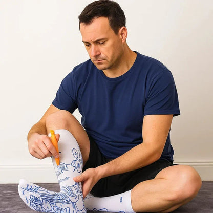 Avelena | Therapeutische Massage-Socken | Akupressur-Design für sofortige Schmerzlinderung & Entspannung zu Hause