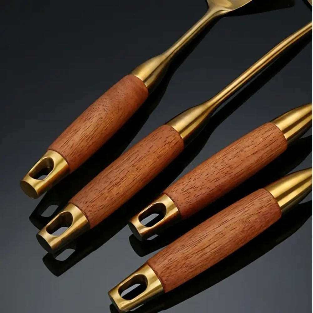 Avelena | Chef’s Choice Goldene Küchenutensilien | 6-teiliges Set