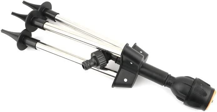Avelena | Automatischer Rotierender Gartensprinkler mit Einziehbarem Stativ für den Garten
