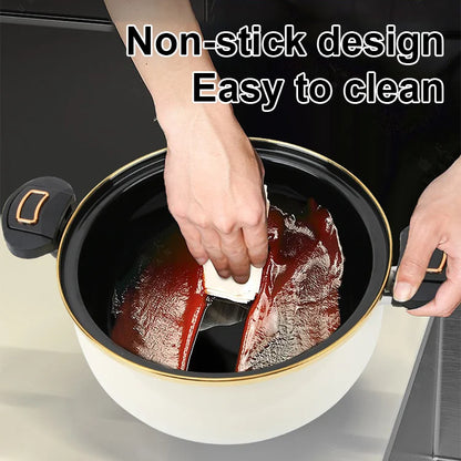 Avelena | Doppelgriff 7L Emaille Mikro-Druckkochtopf