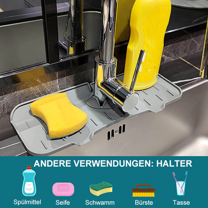 Avelena | Silikon Wasserhahn Griff Tropffänger Ablage