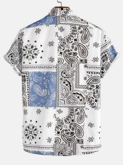 Avelena Print Button Up Hemd #Zufälliges Muster Design#