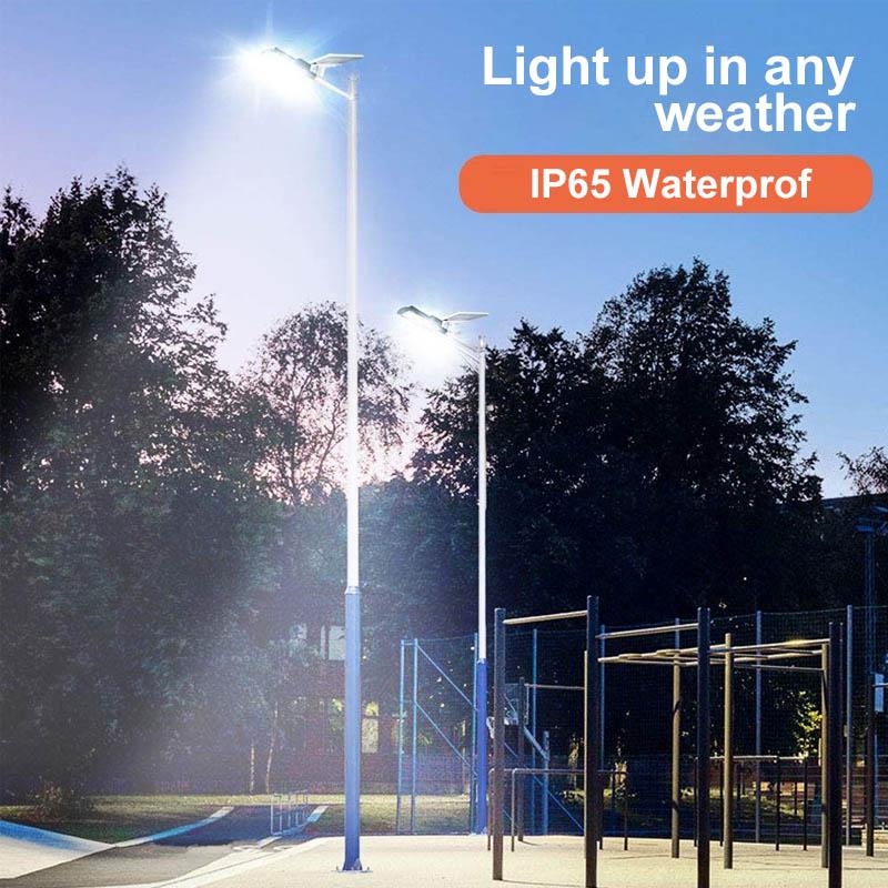 Avelena | 200W Außen-Solar-LED-Lampe mit Fernbedienung, Bewegungs- und Dämmerungssensor