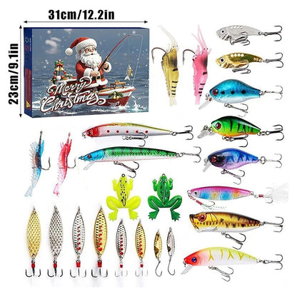 Avelena | Vorverkauf>>24 Tage Weihnachts Countdown Fisch Angelset