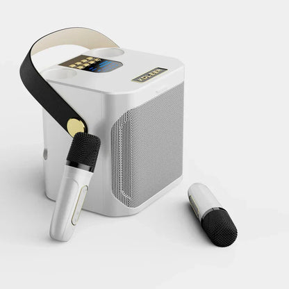 Avelena | SoundJoy Karaoke-Lautsprecher – Tragbare Bluetooth-Boombox mit 360-Grad-Surround