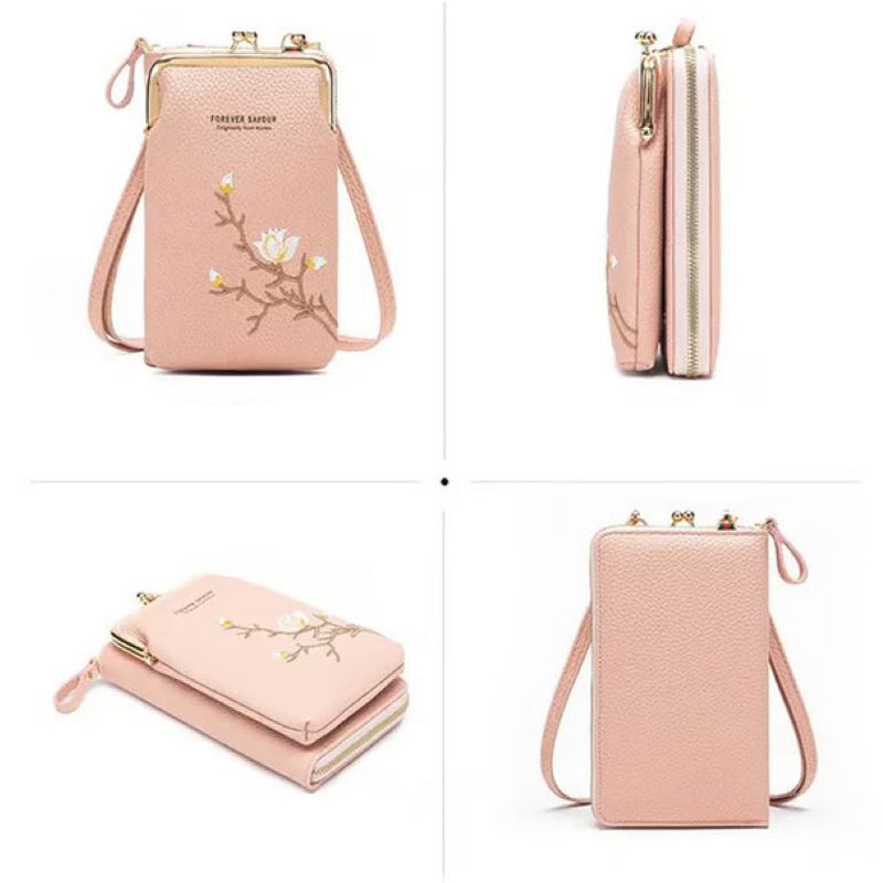 Avelena | Bestickte Damen-Crossbody-Geldbörse