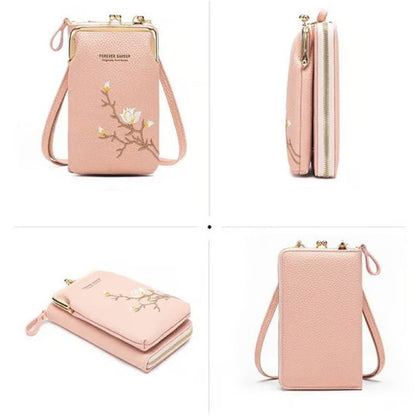 Avelena | Bestickte Damen-Crossbody-Geldbörse