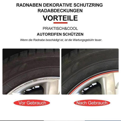 Avelena | Radnaben Dekorative Schutzring für Auto, 8m, 2+1 Frei