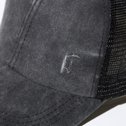 Avelena | Neue Mesh Cross Outout Pferdeschwanz Baseballcap