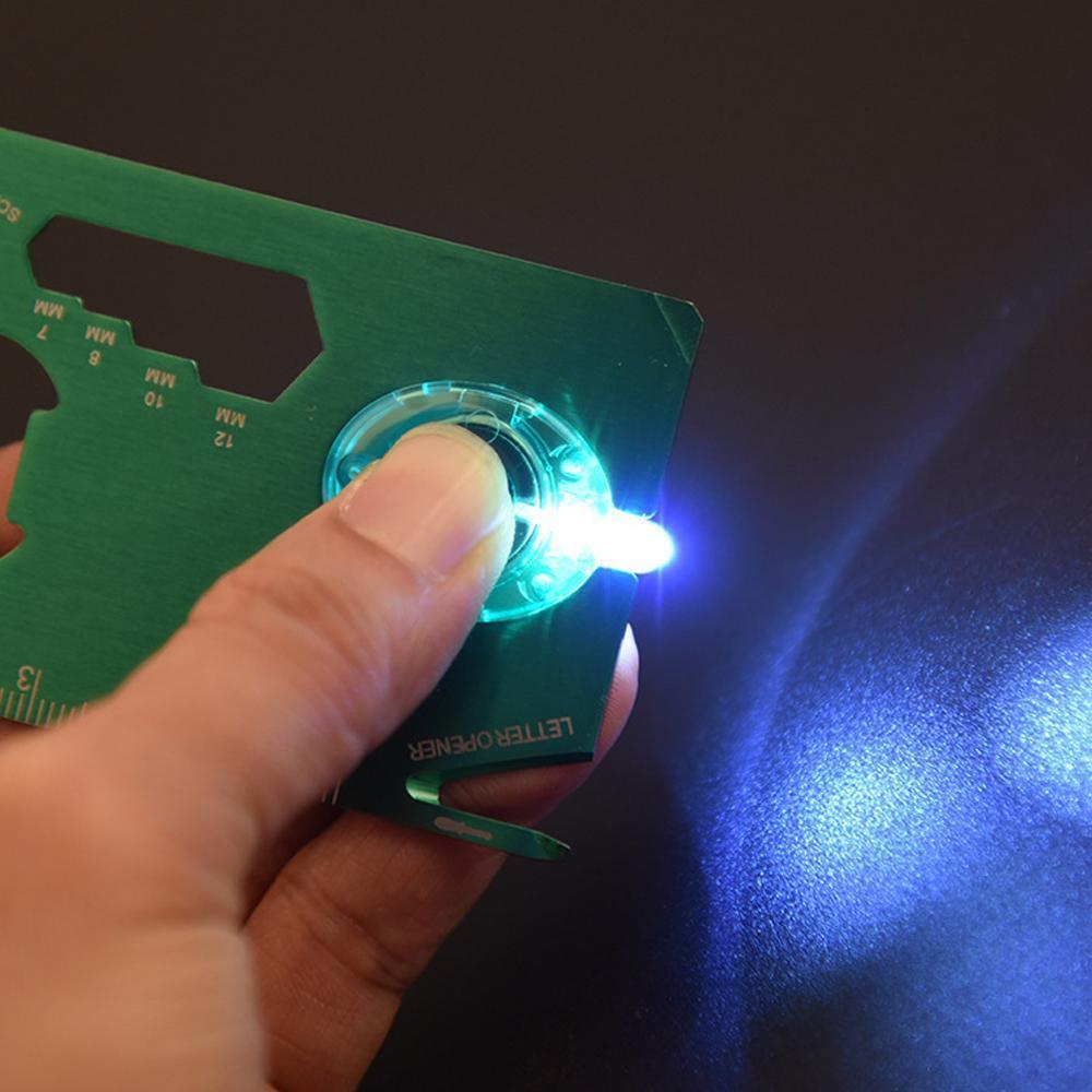 Avelena | Edc Multifunktionale Karte mit Led Licht