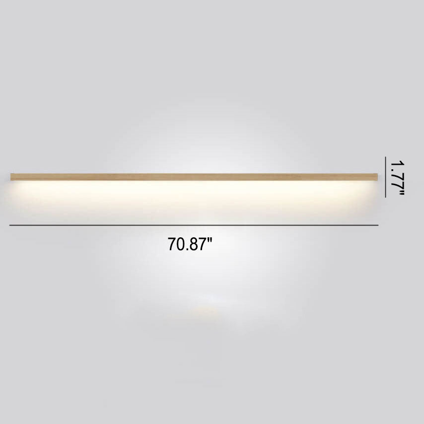 Avelena | ZenBeam Japanische LED Wandleuchte | Massivholz Design | Moderne Akzentbeleuchtung