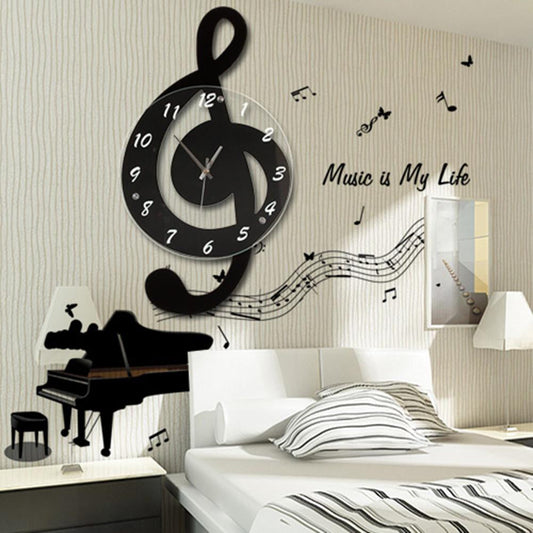 Avelena | TuneClock - G-Schlüssel Musikalische Wand-Uhr