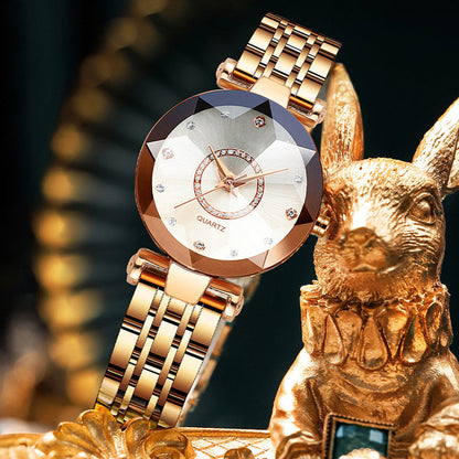 Avelena | Sternen Diamant Zifferblatt Damen Wasserdichte Uhr