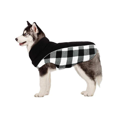 Avelena | Wendbare Schottenkaro Winterjacke für Hunde Klassisch und Warm