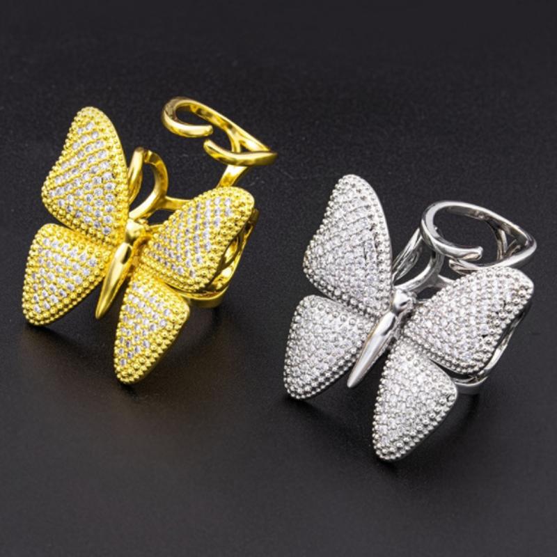 Avelena | Dynamischer Schmetterling Ring