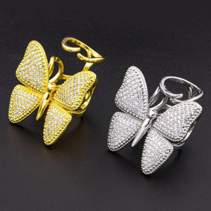 Avelena | Dynamischer Schmetterling Ring