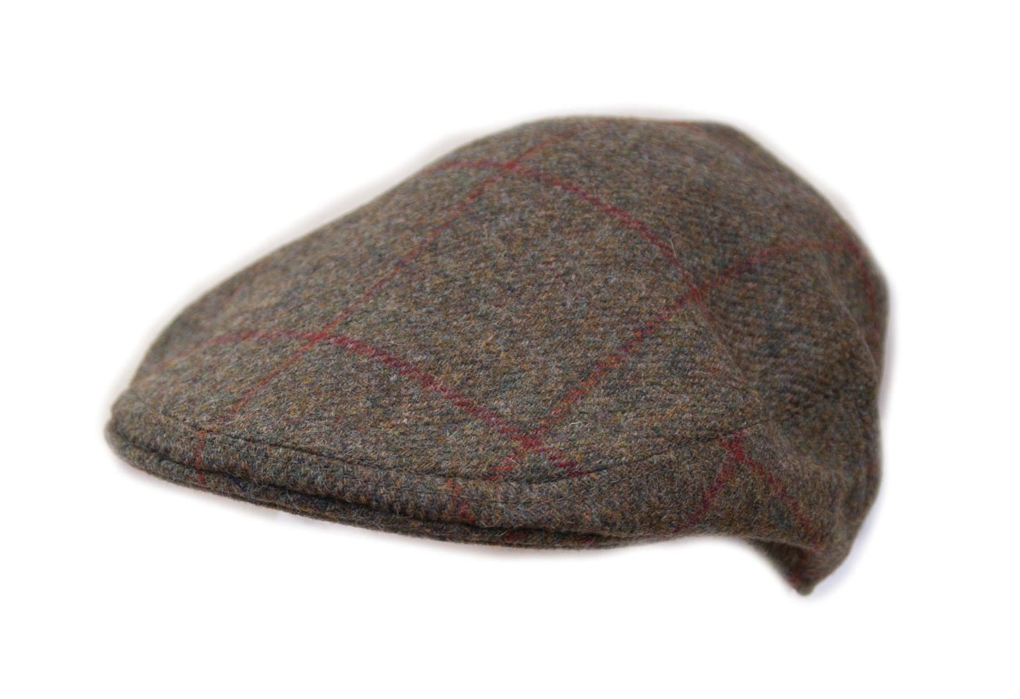 Avelena | Garforth Tweed Flat Cap Nidd Braun/Rot