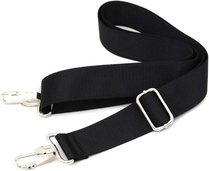 Avelena | 47 Zoll Tasche Ersatz Schultergurt | Gepolstert & Verstellbar - Perfekt für Reisetaschen, Laptop-Taschen, Aktentaschen, Kamerataschen, Umhängetaschen, Wickeltaschen & Mehr (Schwarz)