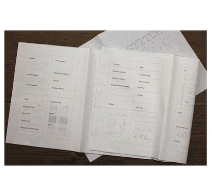 Avelena | DIY Stickbuch „Stitch Book“ | 86 Stickstiche lernen | 7 Stoffseiten | Für Anfänger & Profis