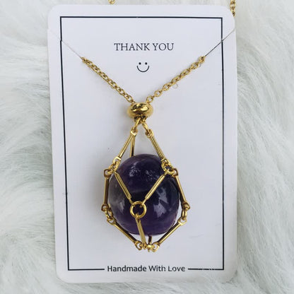 Avelena | Natürliche Kristall-Halskette Iris Edition