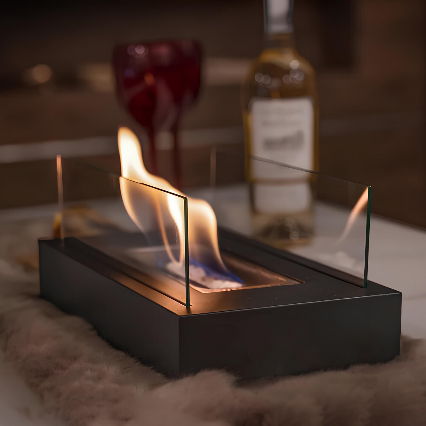 Avelena | Luxus Tischfeuerstelle für Innen & Außen