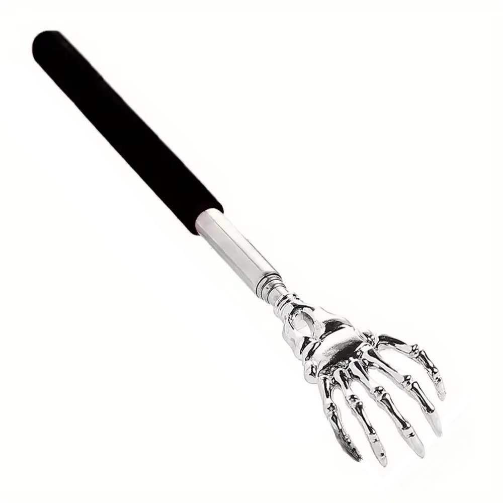 Avelena | Edelstahl teleskopierbarer Rückenkratzer und Massagegerät für Menschen und Haustiere