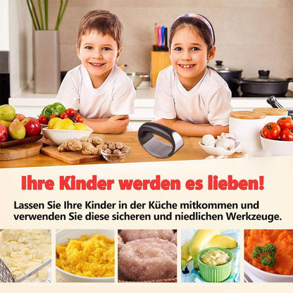 Avelena | Premium Edelstahl Knoblauchpresse