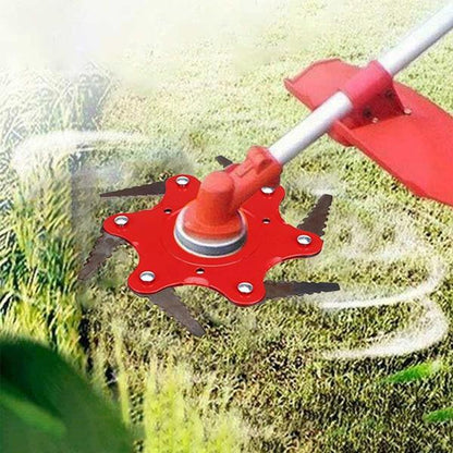 Avelena | 6 Blätter Rasenmäherklinge Metall Freischneiderklingen Trimmerklinge