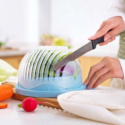 Avelena | 60-Sekunden Salatschneider Schüssel – Mühelose Zubereitung für eine gesunde Ernährung