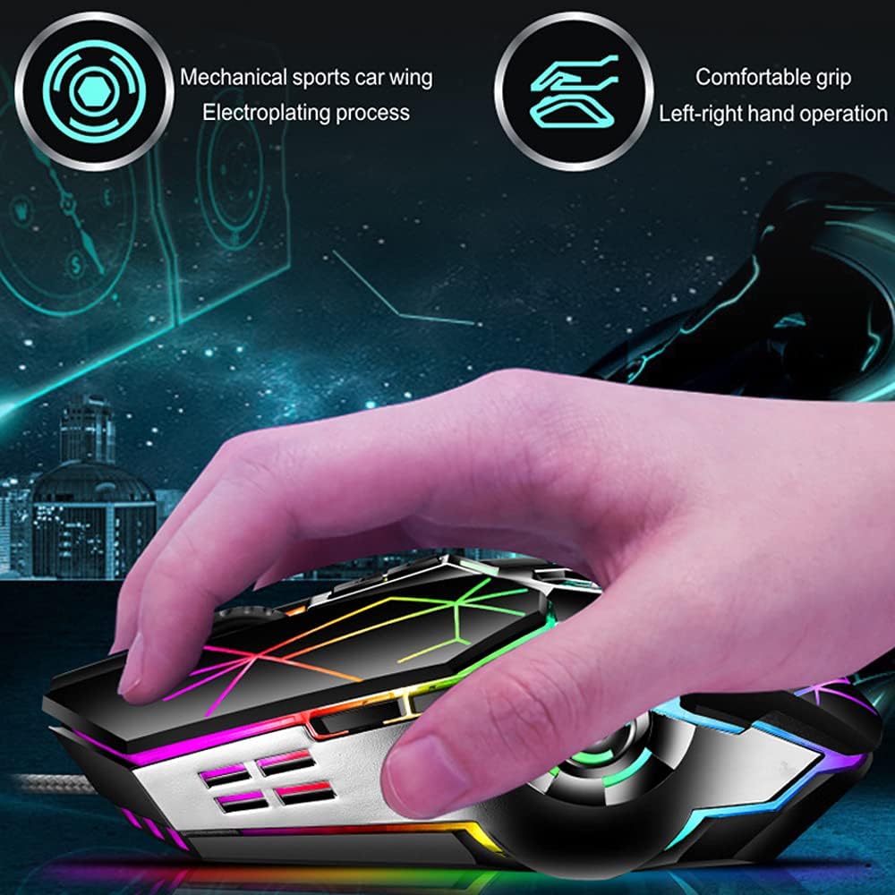 Avelena | 87-Tasten Mechanische Gaming-Tastatur RGB Hintergrundbeleuchtet Blaue Schalter
