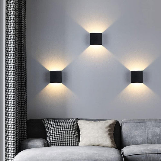 Avelena | Kabellose wiederaufladbare Wandlampe | Einstellbares Auf- und Abwärtslicht, USB-betrieben für Wohnkultur und gemütliche Atmosphäre