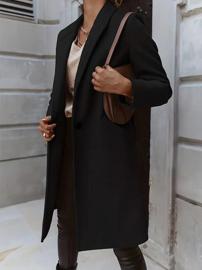 Avelena | Damen Eleganter Trenchcoat Lang
