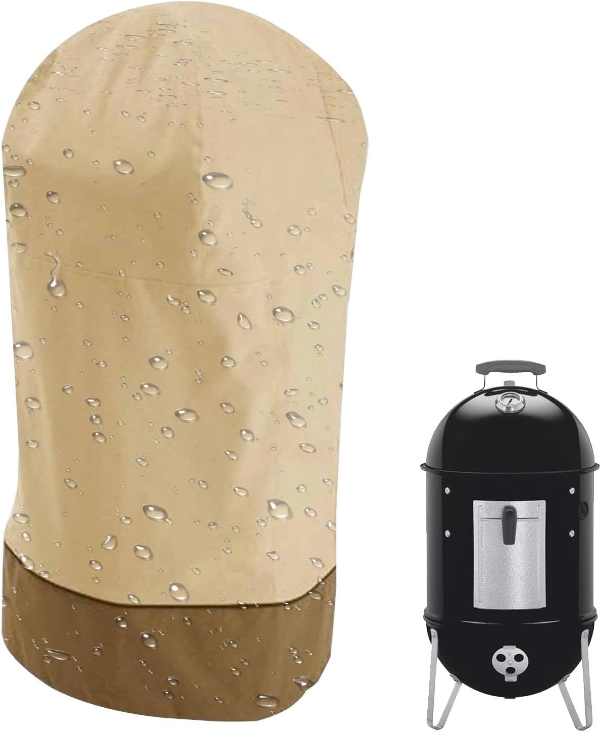 Avelena | Wasserdichtes Oxford BBQ Smoker Cover mit UV-Schutz – Bravoro