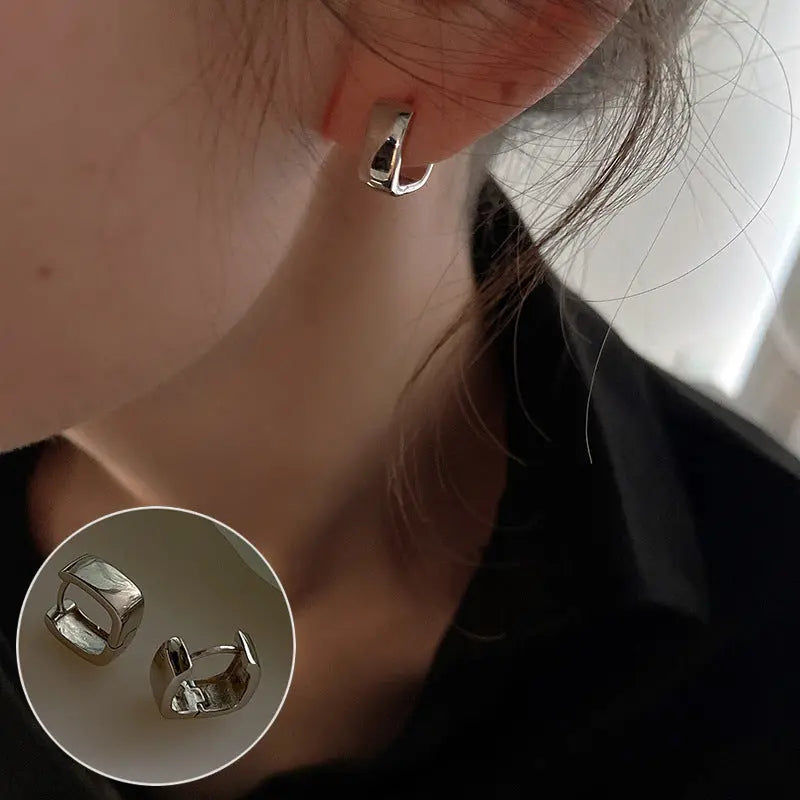 Avelena | 925 Silber Lava Stud Ohrringe: Ausdrucksvolle Persönlichkeit Schmuck