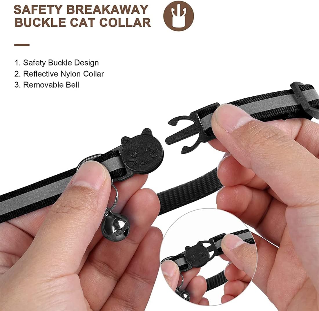 Avelena | Katzen GPS Tracker Halsband | Schnellverschluss, reflektierendes Design & strapazierfähig für Outdoor-Sicherheitsabenteuer
