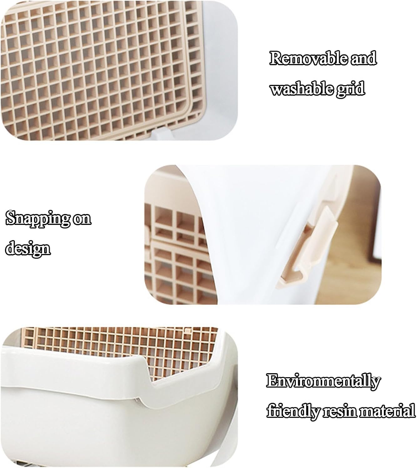 Avelena | Automatische geruchlose Katzenbox mit offener Oberseite – Felvora