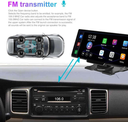 Avelena | CarVision Pro – Smartes Auto-Display mit Apple CarPlay, Android Auto & Dash-Kamera