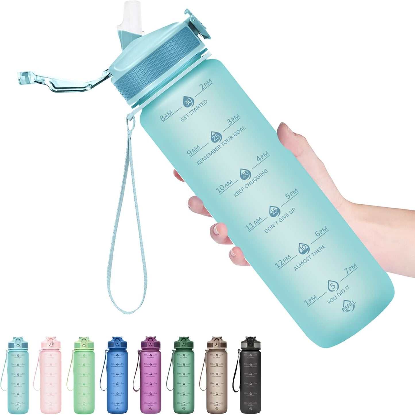 Avelena | Trendy Motivierende Trinkflasche 900Ml
