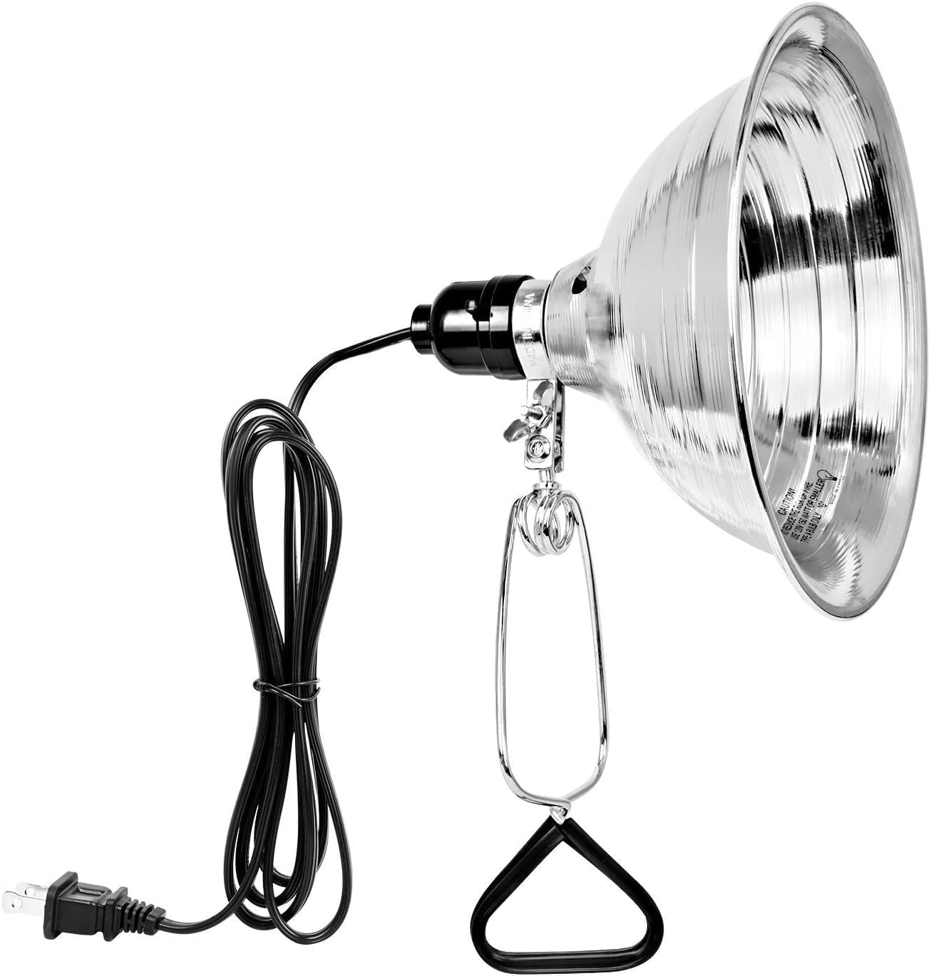 Avelena | Einfache Deluxe Klemmlampe 150W, 8,5&Quot; Aluminiumreflektor, 6Ft Kabel, Schwarz Keine Glühbirne Inkludiert