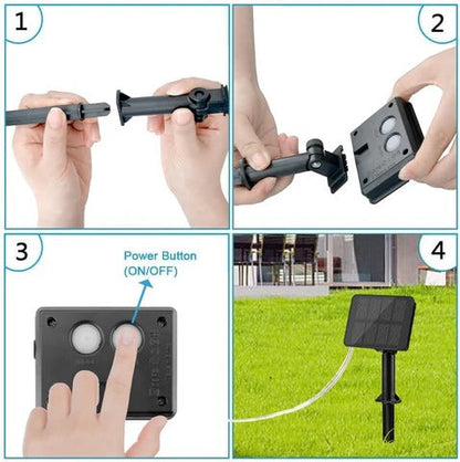 Avelena | 300 LED Lumify Solar Feenlichter - Warmweiße Lichter für Gartendekoration