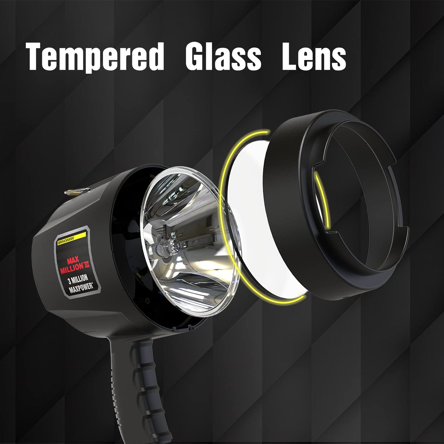 Avelena | Generischer Max Million Iii Spotlight mit 12V Dc-Ladegerät Schwarze Halogenlampe, 800-2301-0