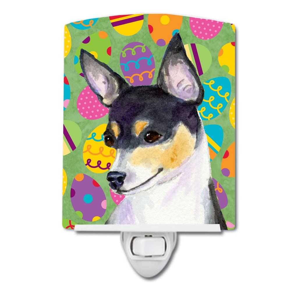 Avelena | Treasures Chihuahua Osterei Nachtlicht, Keramik, Ul-Zertifiziert, 6X4X3, Mehrfarbig