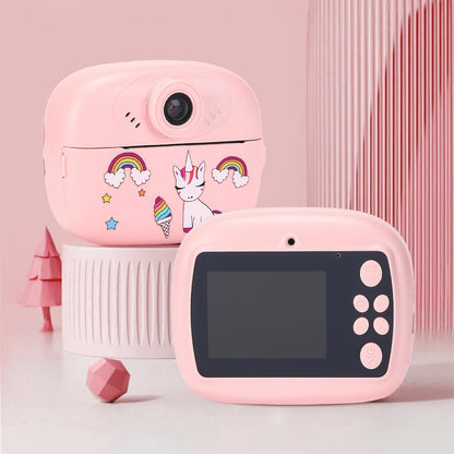 Avelena | Sofortbild-Kinderkamera mit Dualobjektiv, HD-Video und Kreativ-Kit – Lymora